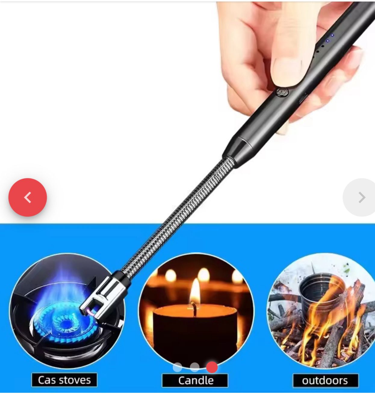 Encendedor Electrico De Aluminio Recarga